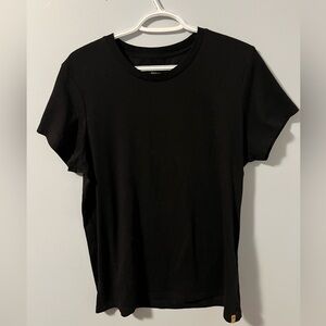 tentree Black Short Sleeve tee with longer body